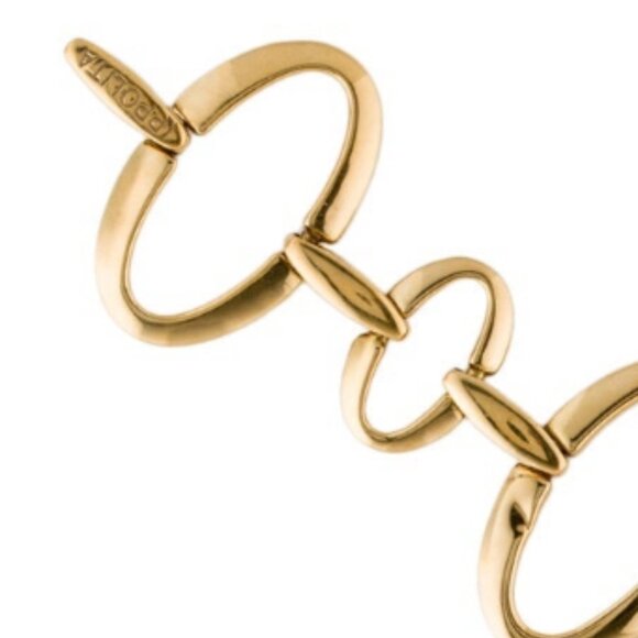 IPPOLITA 18K YELLOW GOLD CLASSICO GLAMAZON SMALL OVAL LINK BRACELET - Picture 2 of 7